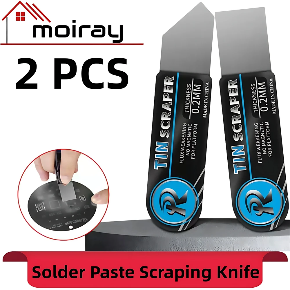 Spudger Plastic Set - Stainless Steel Solder Paste Scraping Knife