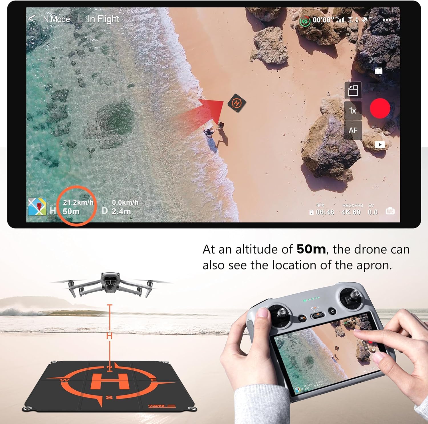 STARTRC Drone Landing Pad, Uni - Dji Drone Air 3 review and price