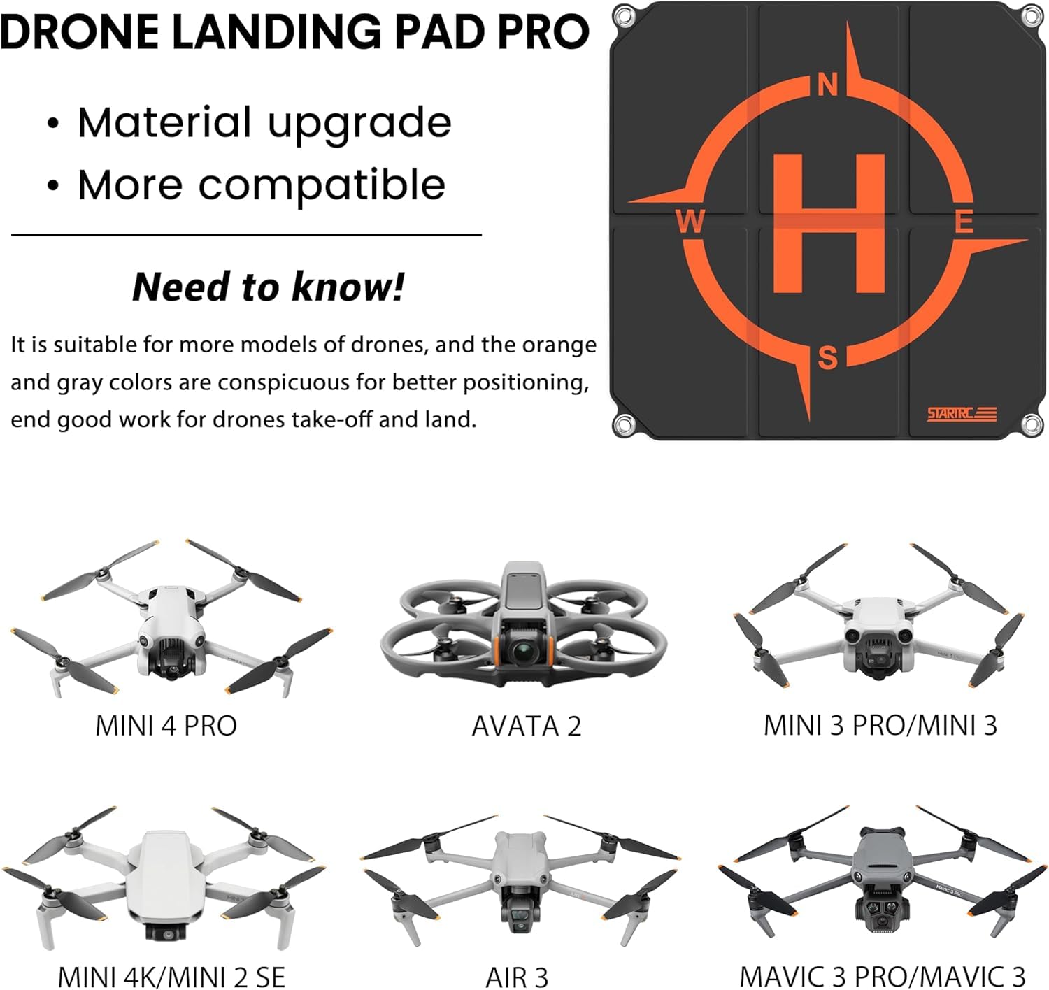 STARTRC Drone Landing Pad, Uni - Dji Drone Air 3 review and price