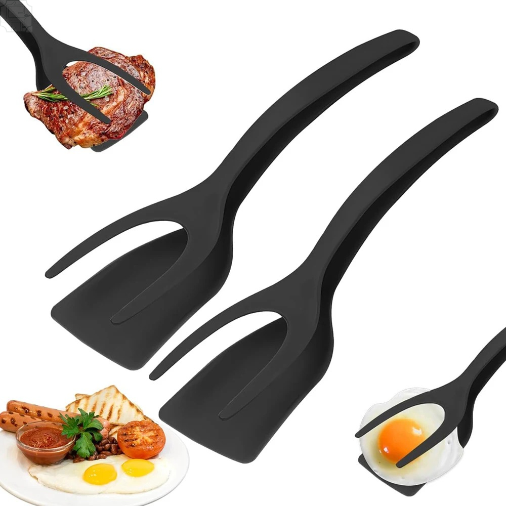 2 In 1 Flip Spatula Tongs Nylo - Spudger Plastic Set review and price