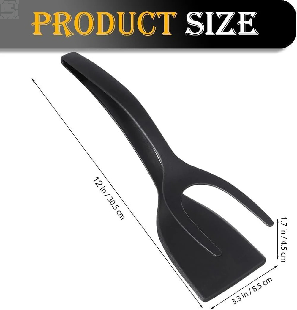 2 In 1 Flip Spatula Tongs Nylo - Spudger Plastic Set review and price