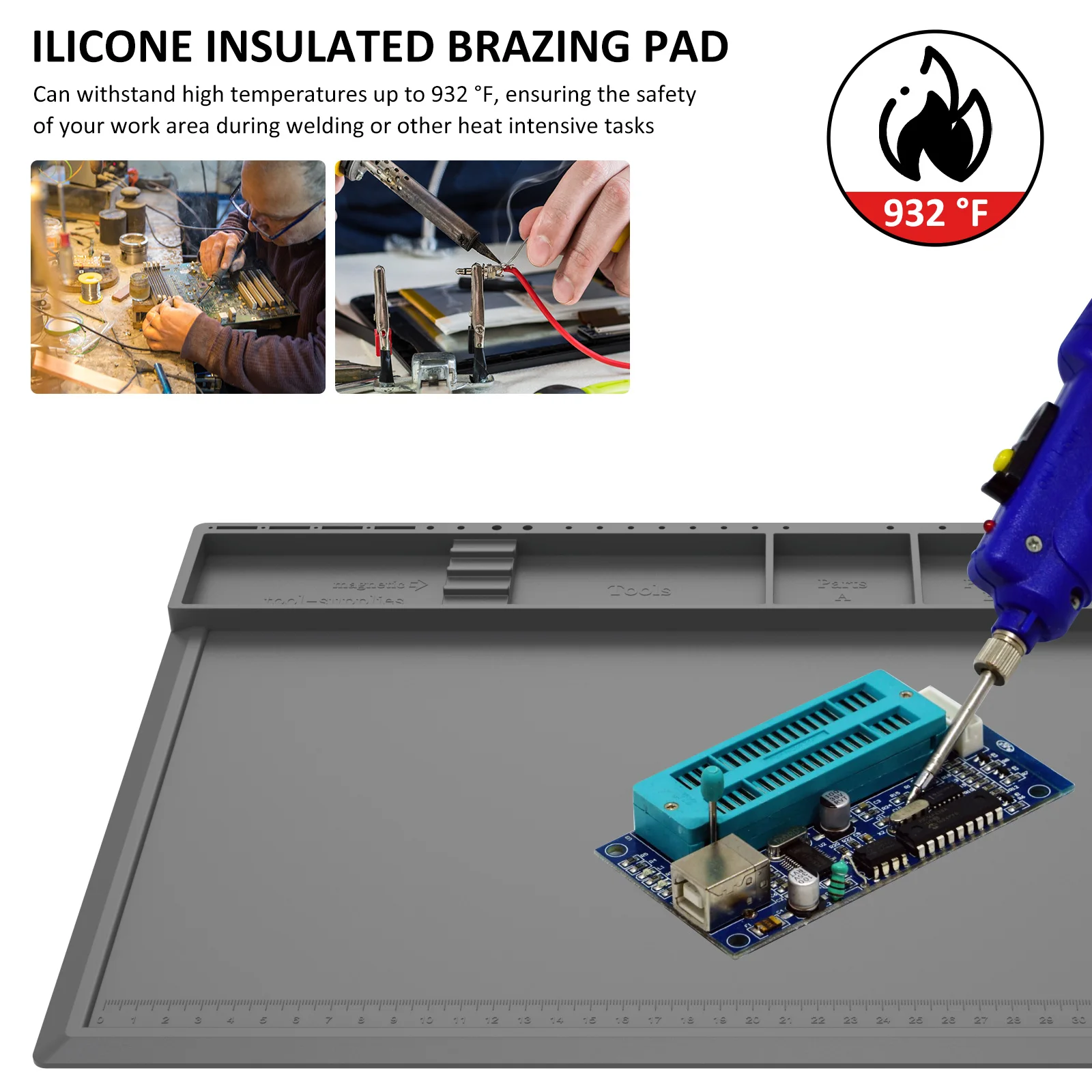 Soldering Station Mat Silicone - Electronics Repair Workstation review and price